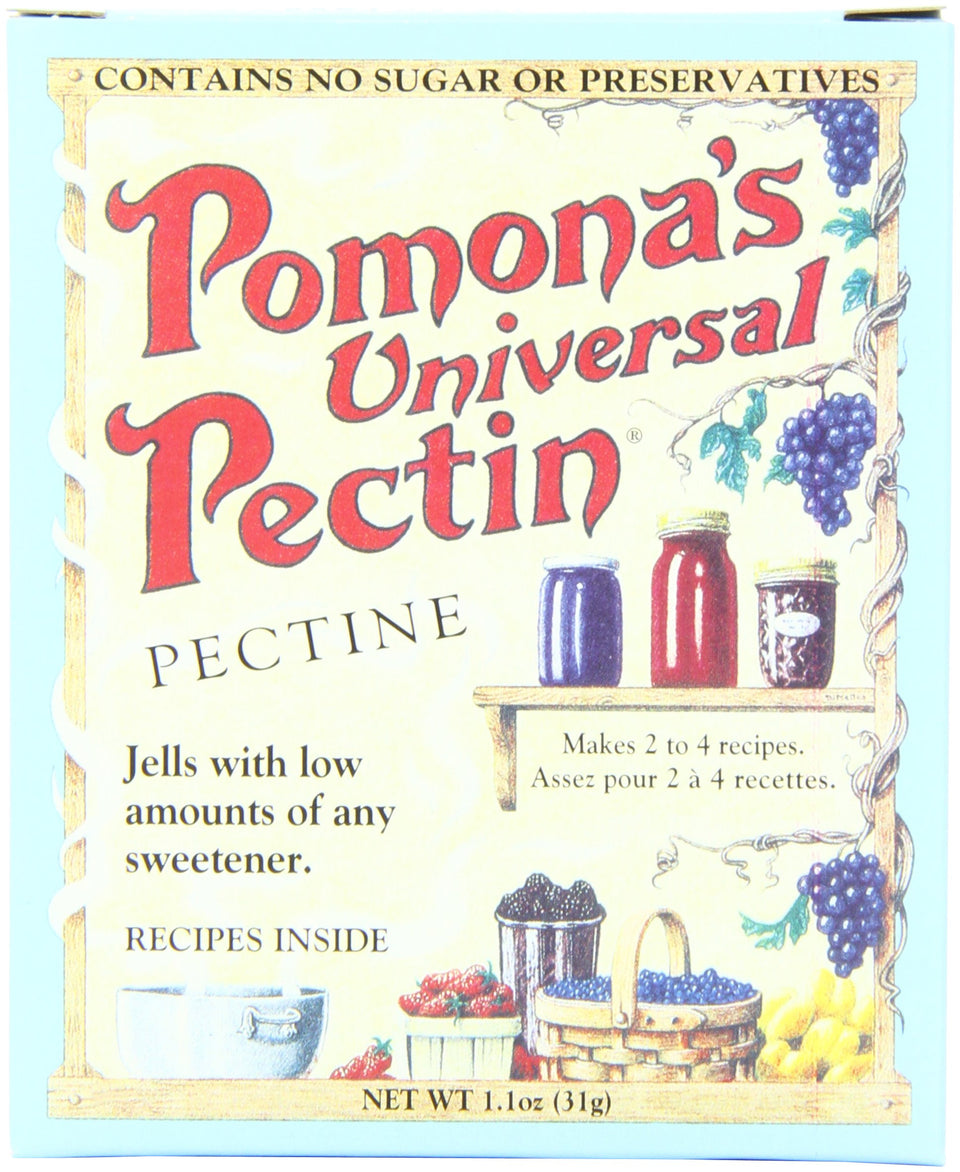 Pomona's Universal Pectin six-pack 1.1 oz jars for sugar-free jams and gels.