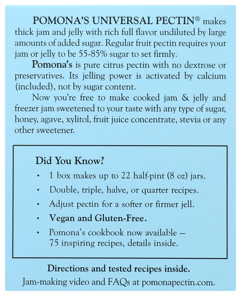 Pomonas Universal Pectin used in a simmering jam to set with less sugar.