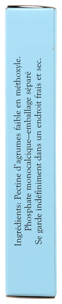 Pomonas Universal Pectin label showing vegan, gluten-free, non-GMO benefits for preserves.