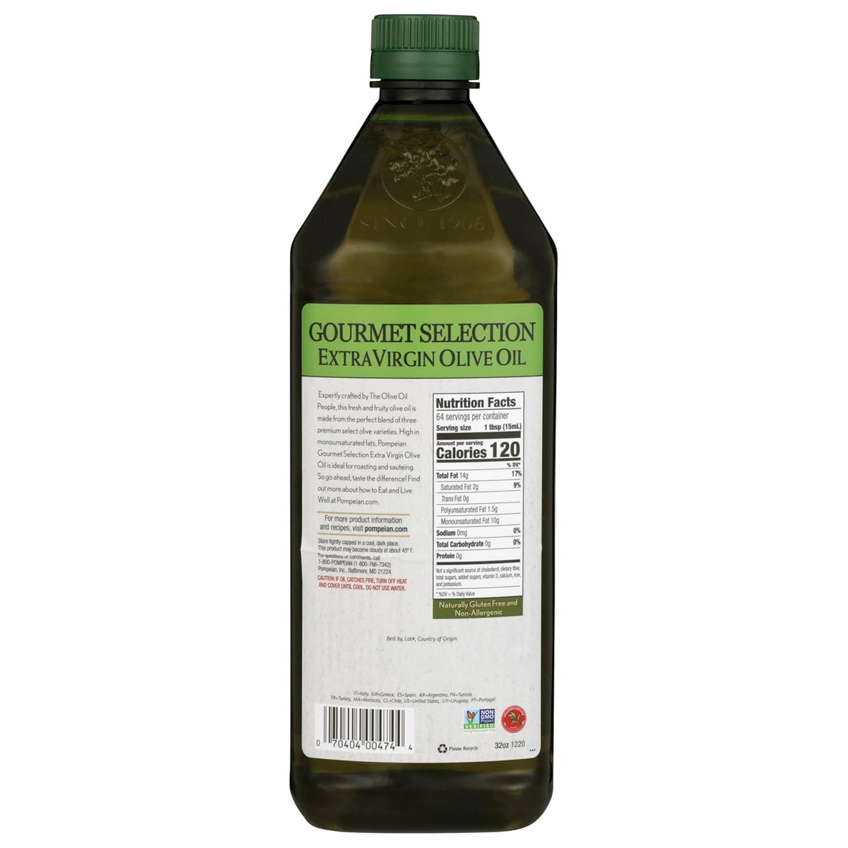 A light drizzle of Pompeian EVOO over a fresh salad.