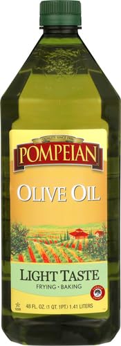 Pompeian Light Taste Olive Oil for baking desserts with subtle aroma