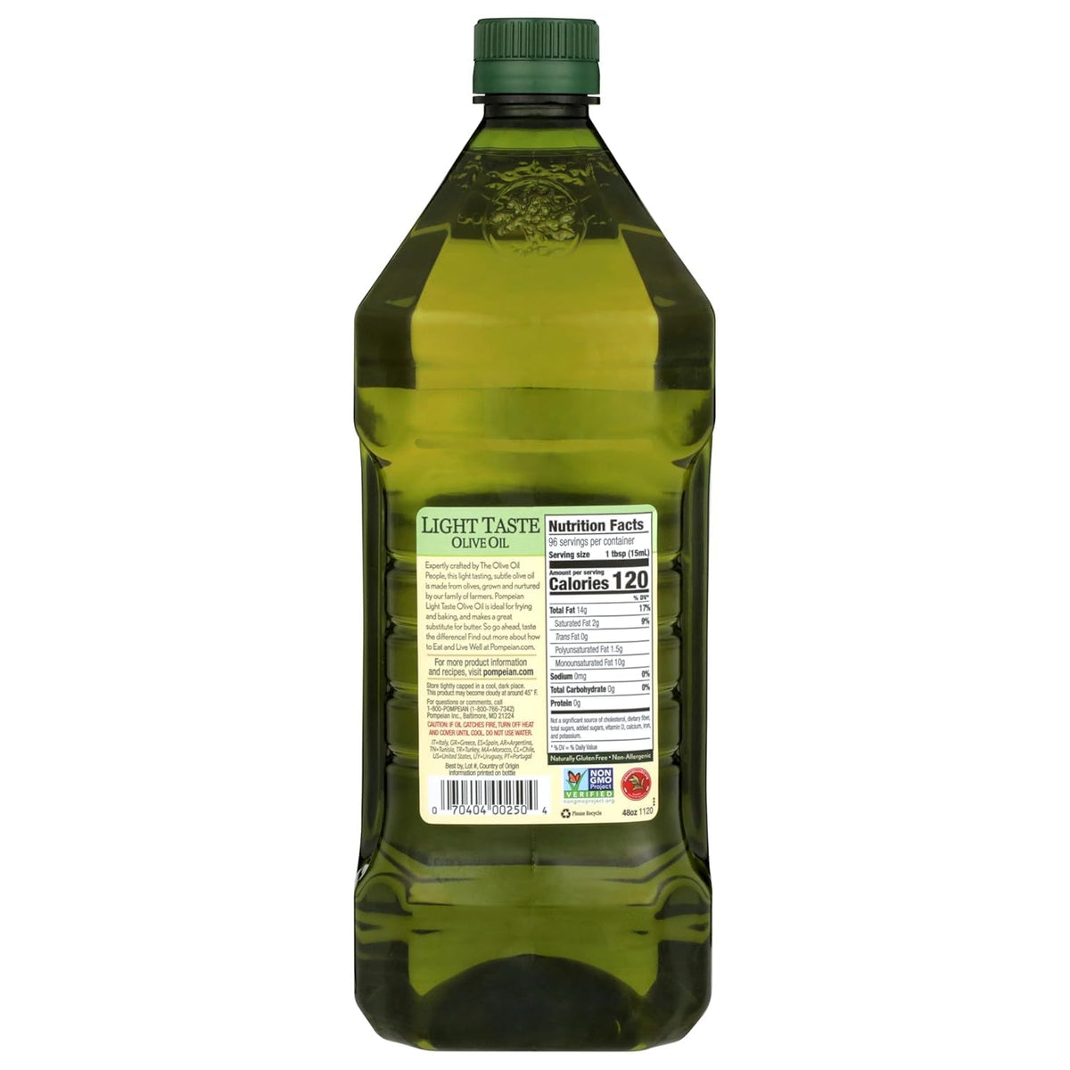 Pompeian Light Taste Olive Oil with light flavor ideal for roasting vegetables