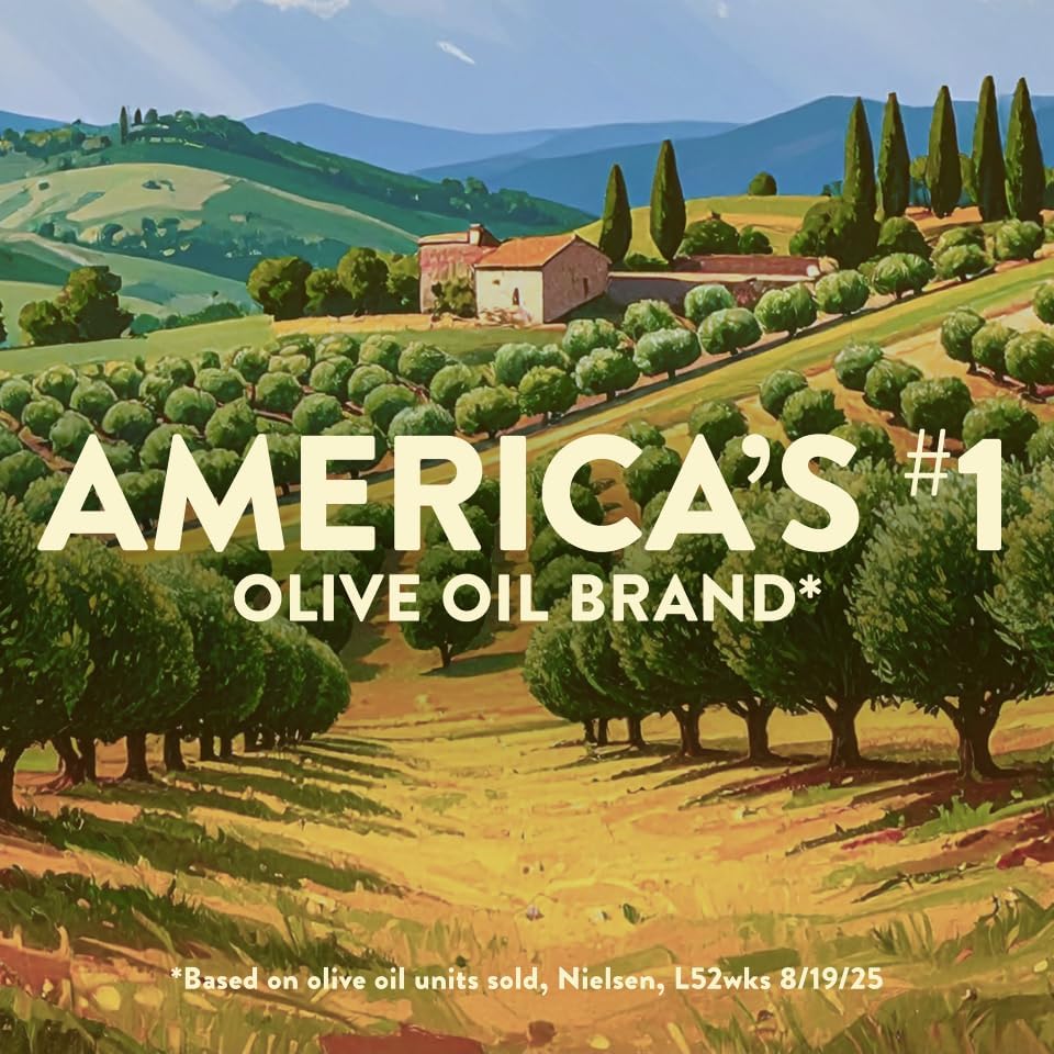 Pompeian Mild Taste Olive Oil salad dressing applications on greens