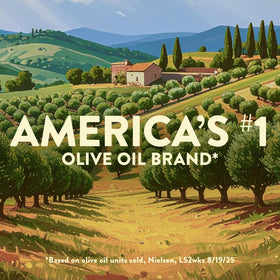 Pompeian Robust Organic EVOO used in salad dressing for vibrant flavor.