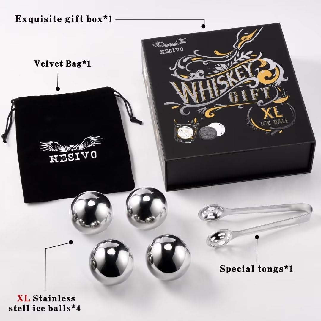 PONPUR gift set for dad presents a refined whiskey cooling solution