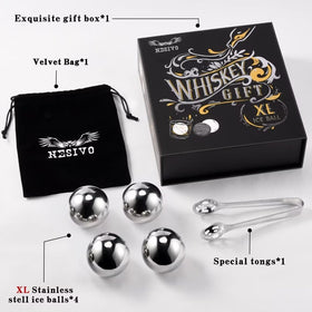 PONPUR gift set for dad presents a refined whiskey cooling solution