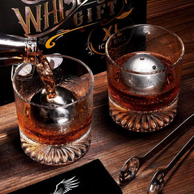 PONPUR stainless-steel ice ball provides fast, even cooling