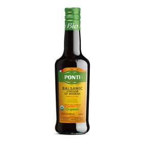 Ponti Organic Balsamic Vinegar of Modena bottle ideal for fresh dressings
