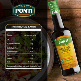 Grape must blend from Italian varietals in Ponti balsamic