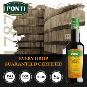 Ponti balsamic enhances salads with glossy finish and balanced acidity