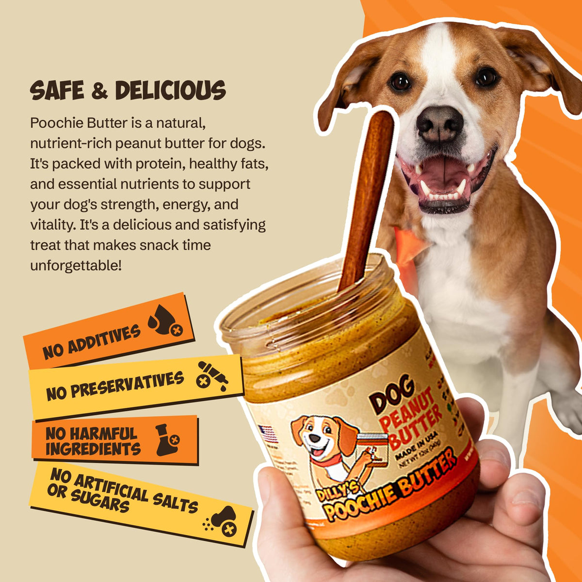 Poochie Butter pumpkin flax seeds deliver natural nutrients for daily energy.