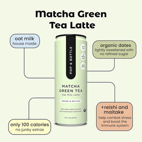 Pop & Bottle organic, dairy-free, gluten-free latte with clean ingredients
