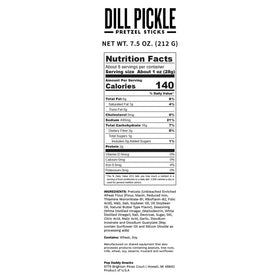 Pop Daddy dill pickle pretzels ideal for parties and picnics.