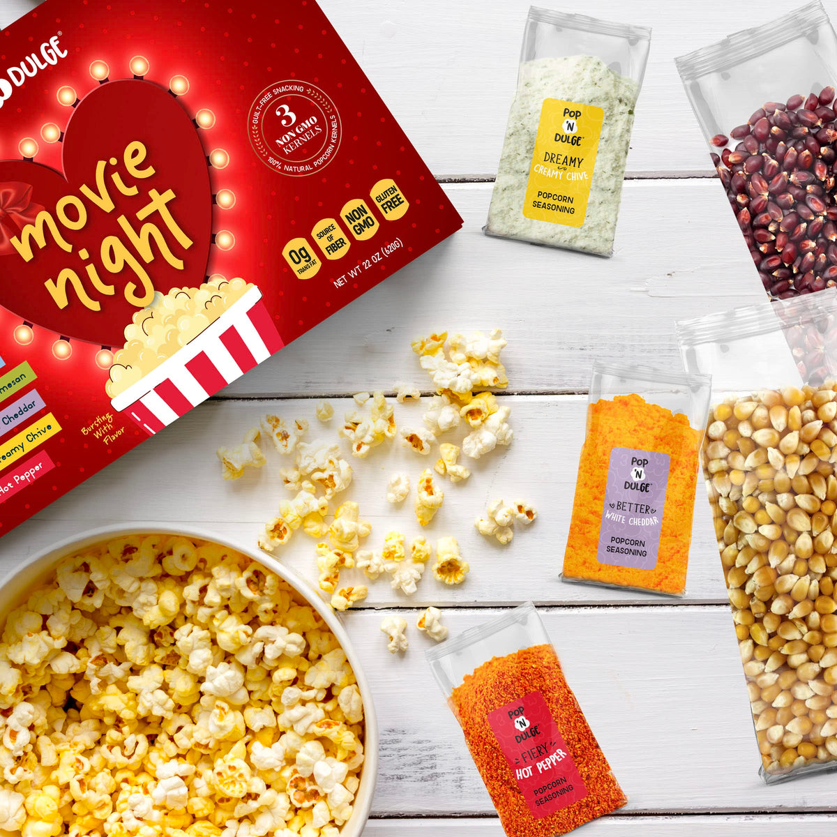 Pop N' Dulge Classic Golden kernel delivers light, fluffy pops base.