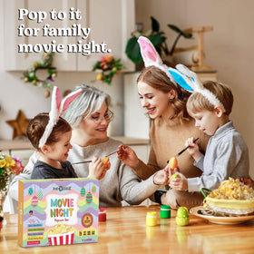Pop n' Dulge Poppin Blue kernels for colorful snacking.