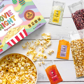 Pop n' Dulge Ruby Crunch kernels add festive Easter flair.