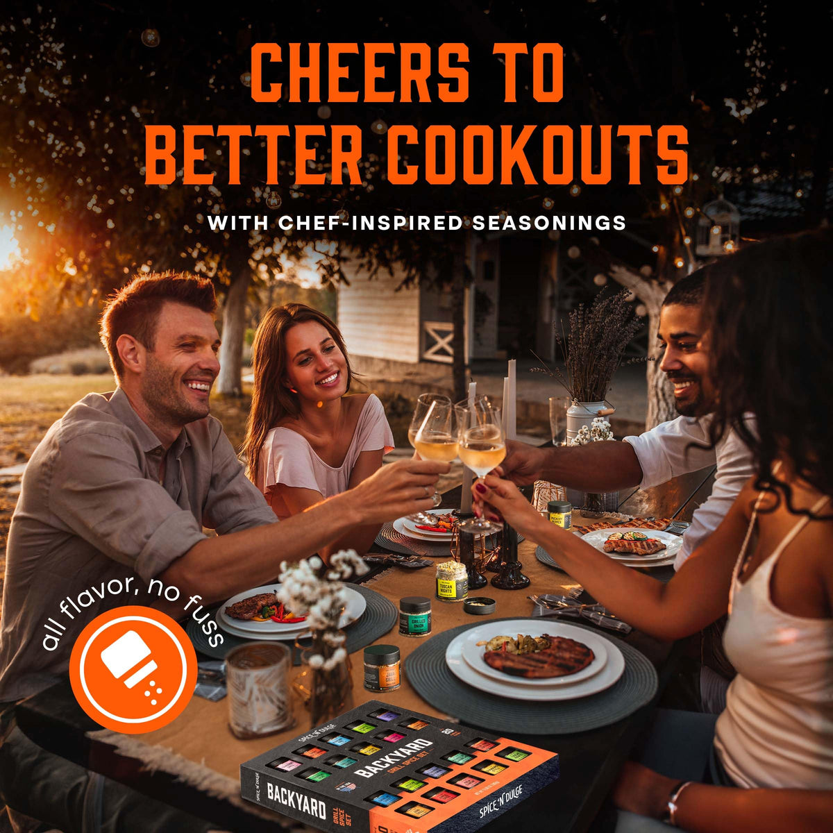 Pop n' Dulge earthy-smoky blends perfect for steak, chicken, and veggies.