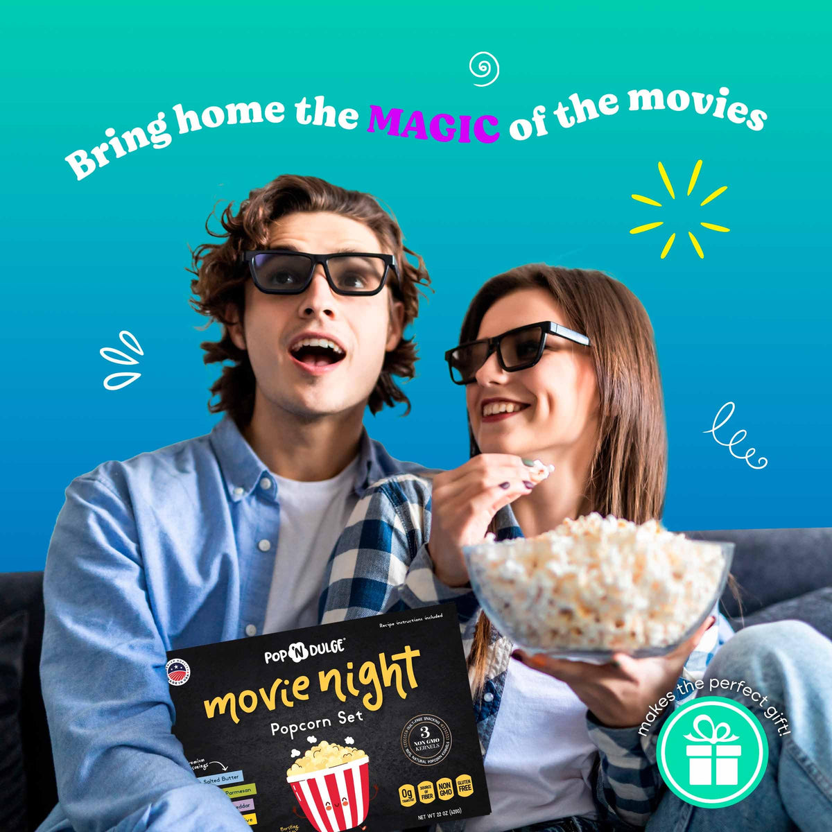 Pop n' Dulge White Cheddar seasoning, sharp cheese notes uplift snacking.
