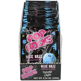 Pop Rocks Blue Razzberries fizz-action candy sparks playful tasting.