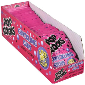 Pop Rocks Bubblegum open bag for casual snacking