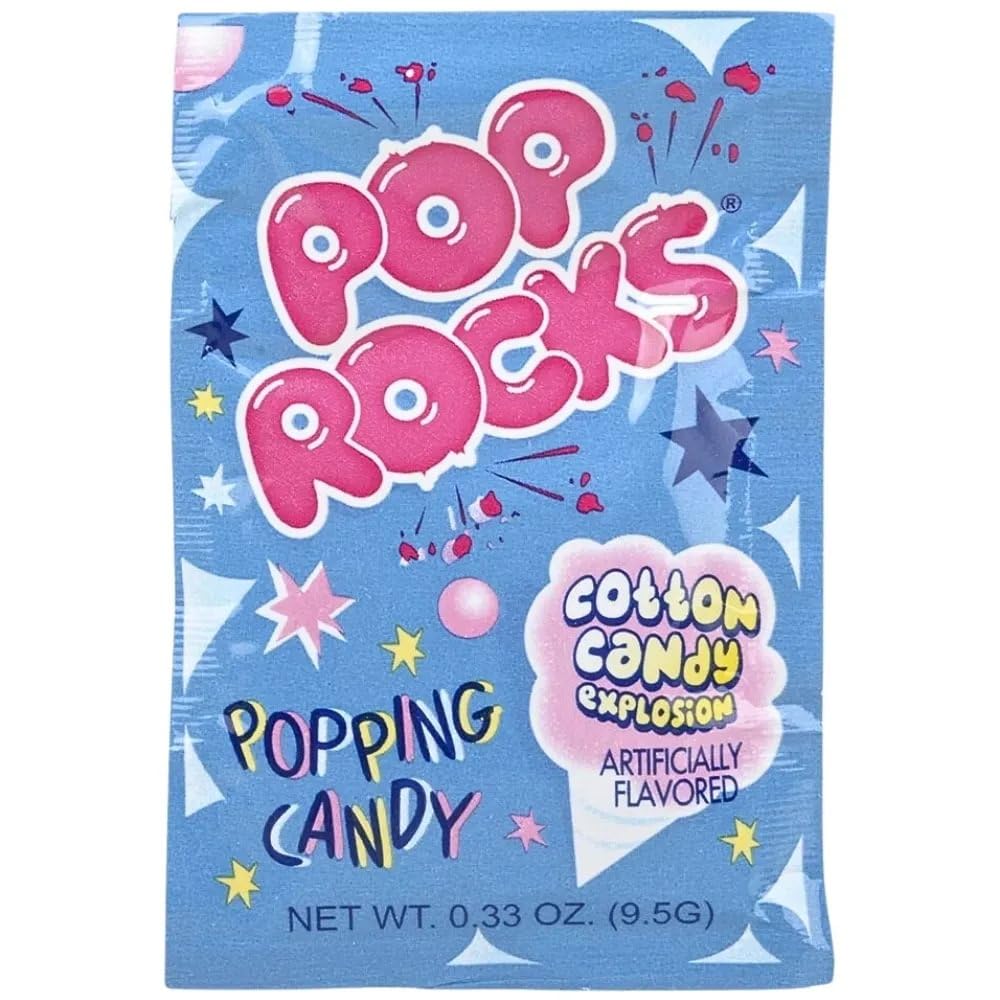 Pop Rocks crackling candy closeup captures popping texture, perfect for shared treats.
