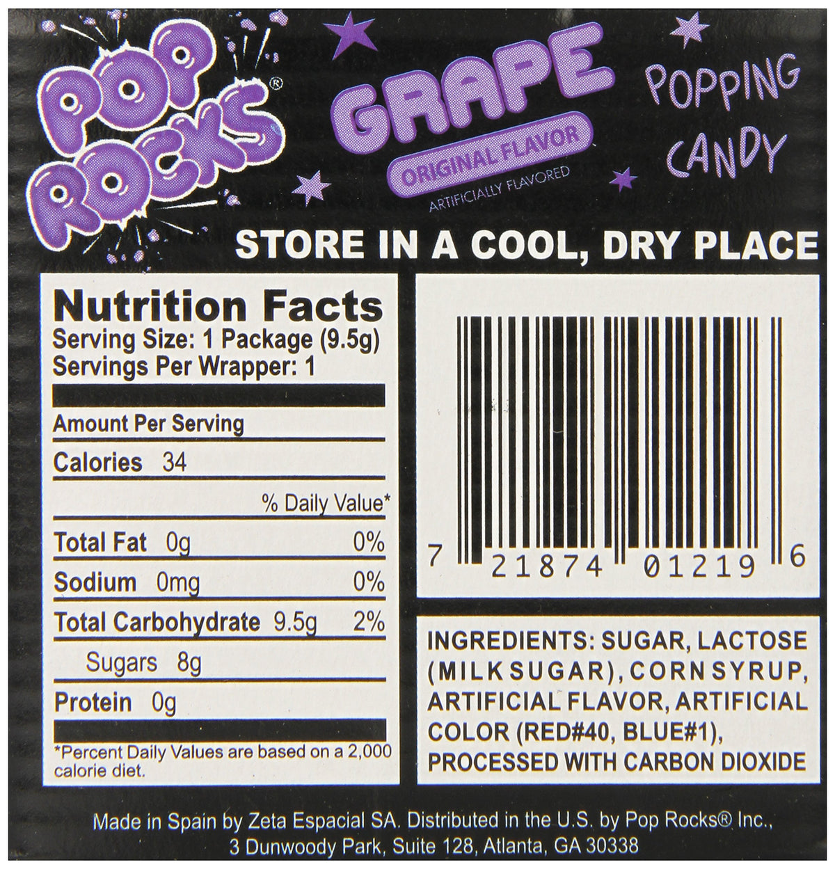 Pop Rocks Grape candy collection, perfect for sharing during gatherings.