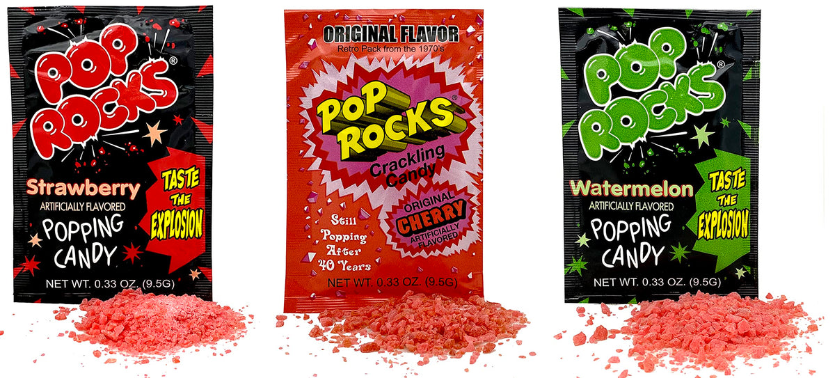 Pop Rocks grape flavor glows with fruity fizz.