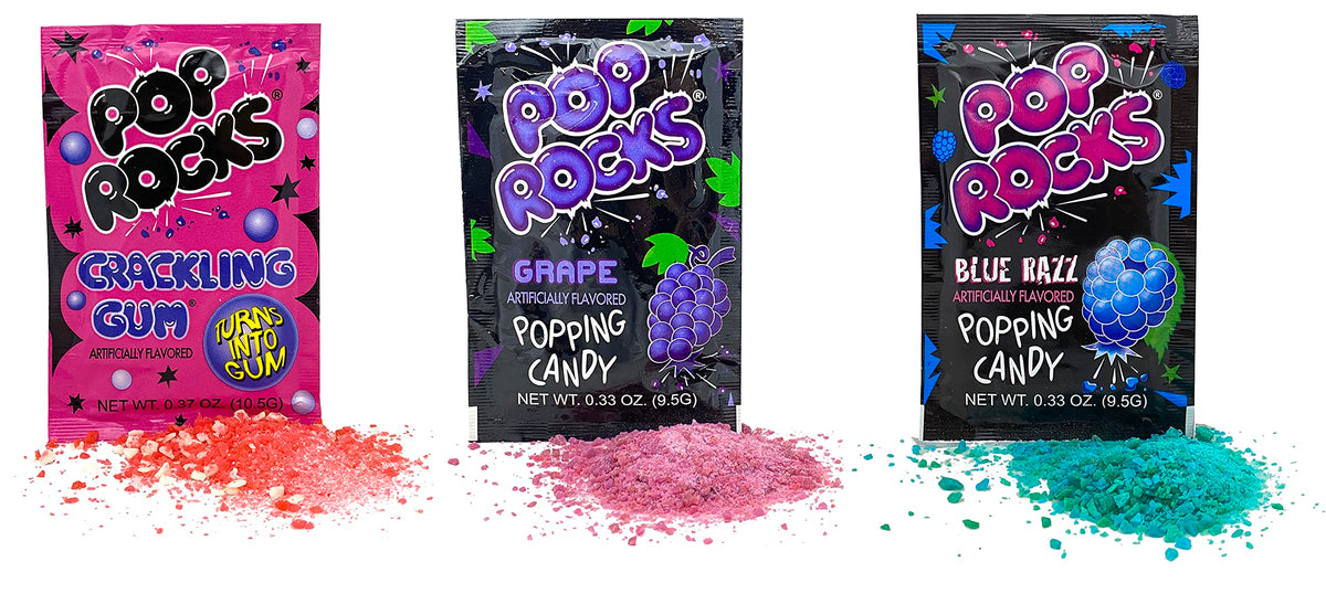 Pop Rocks strawberry splash delivers bright berry notes.