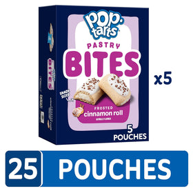 Stacks of Pop-Tarts Bites boxes ready for school or work breaks.