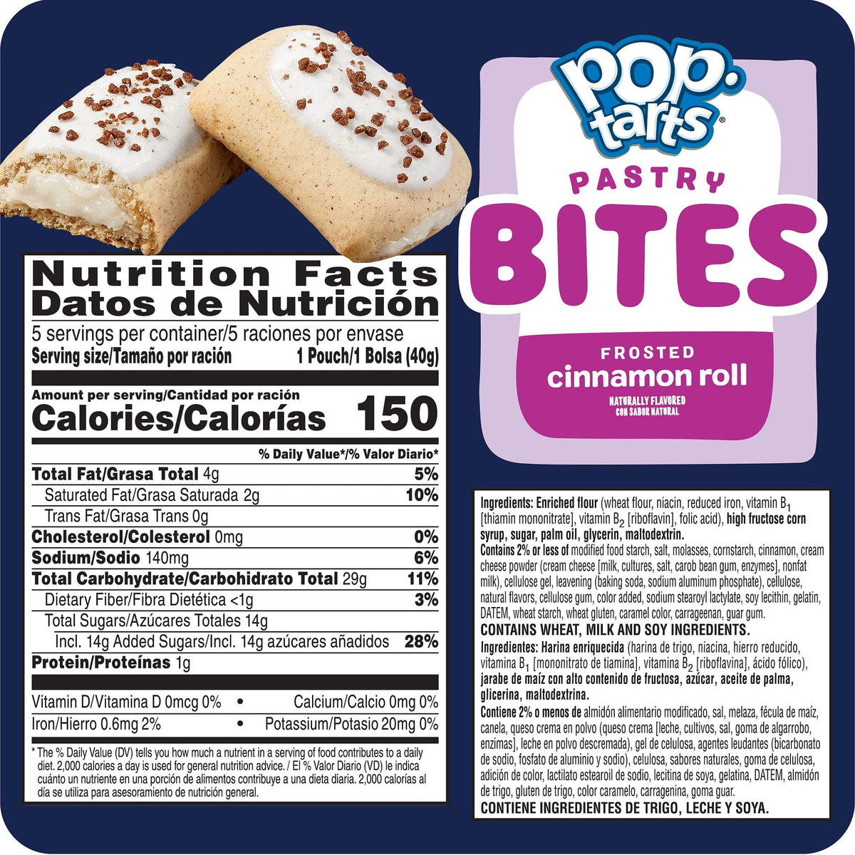 Kid-friendly Pop-Tarts Bites in a lunchbox ready snack.