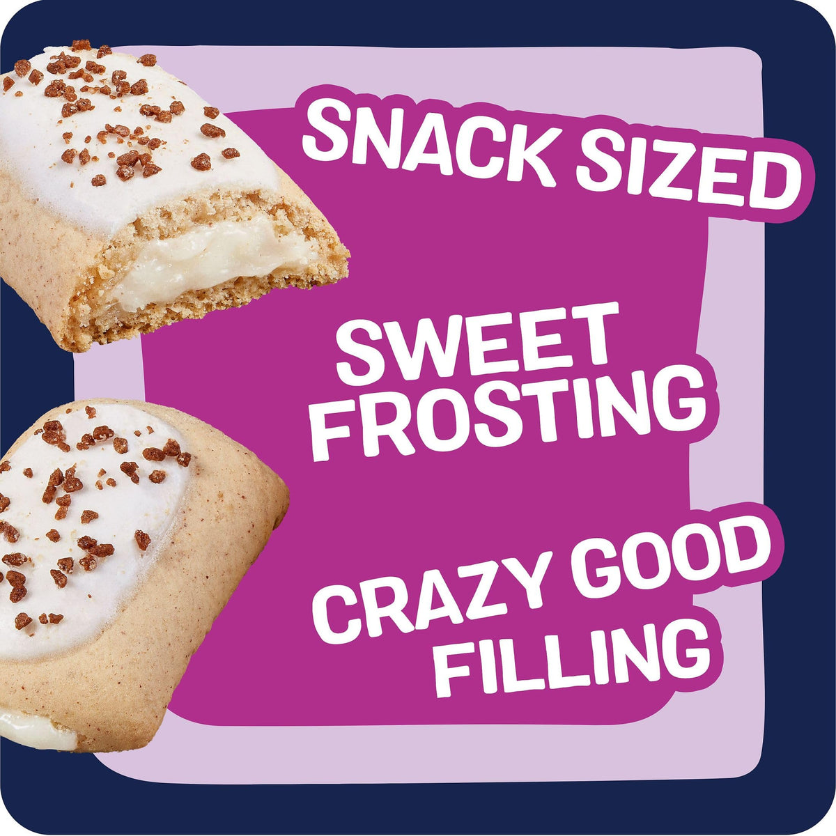 Sprinkles and frosting on Pop-Tarts Bites for a festive treat.