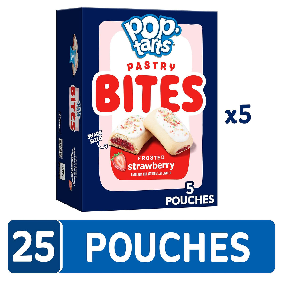 Pop-Tarts Bites frosting with sprinkles texture, a playful treat.