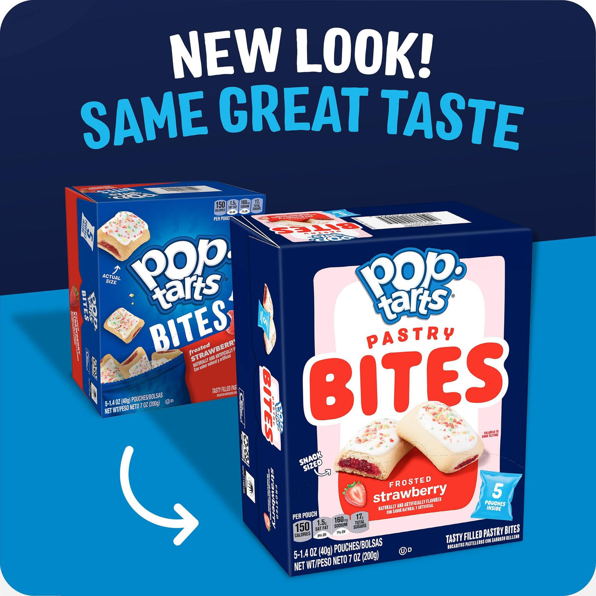 Pop-Tarts Bites strawberry filling close-up shows fruity center.