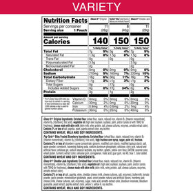 Open variety pack reveals three snack options for mixed cravings