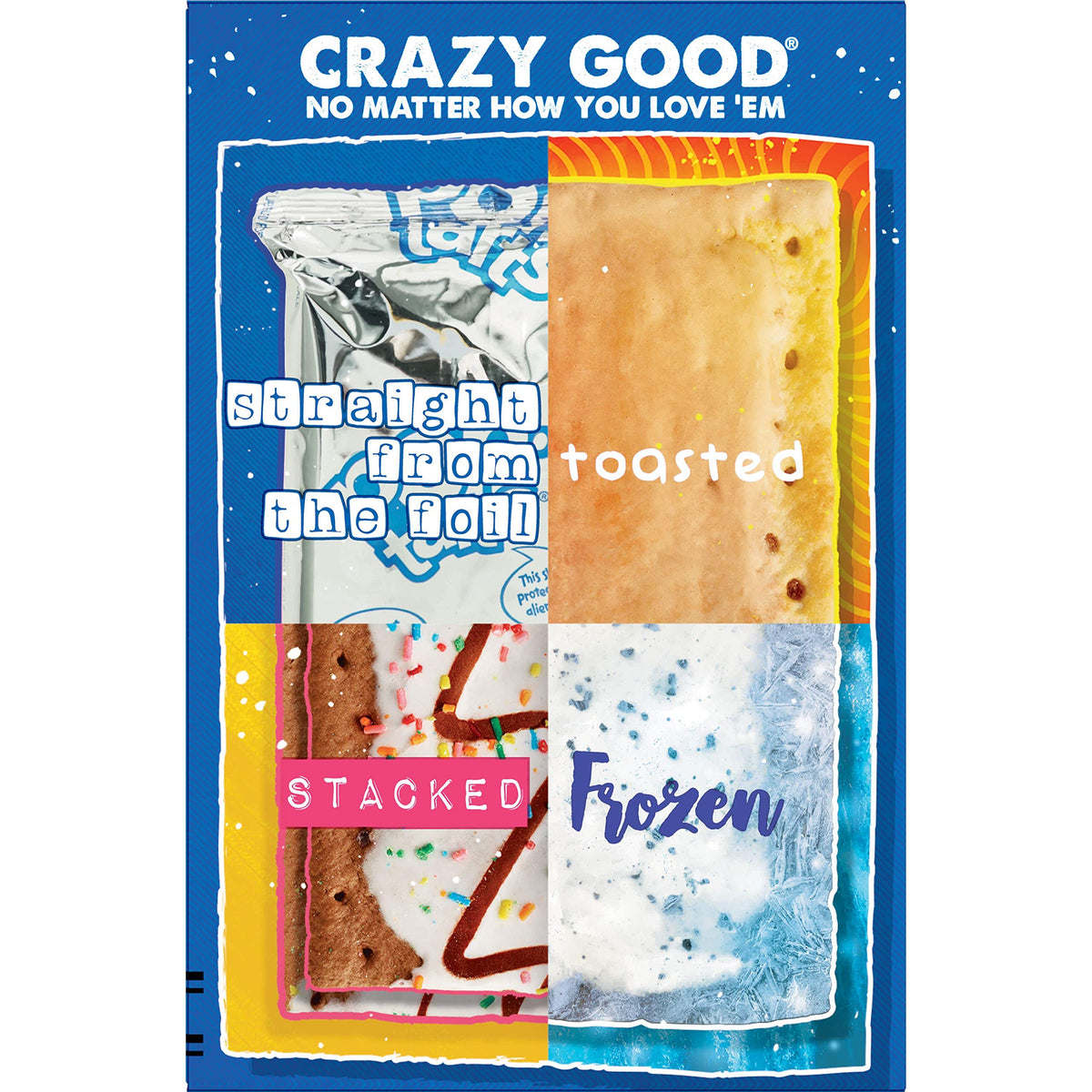 Pop-Tarts wrapped in foil, ideal for lunchboxes and on-the-go
