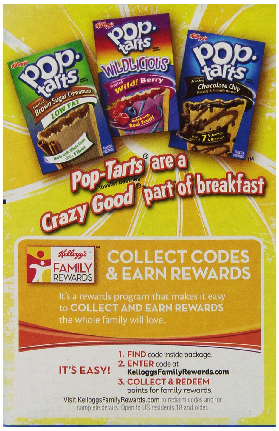 Pop-Tarts Frosted Blueberry on-the-go treat for school lunchboxes.