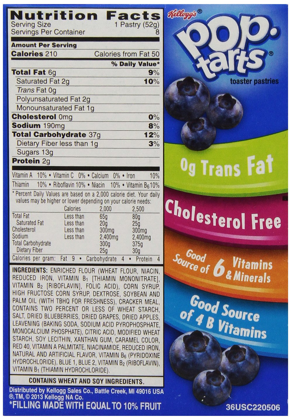 Pop-Tarts Frosted Blueberry pack-ready snack for family mornings.