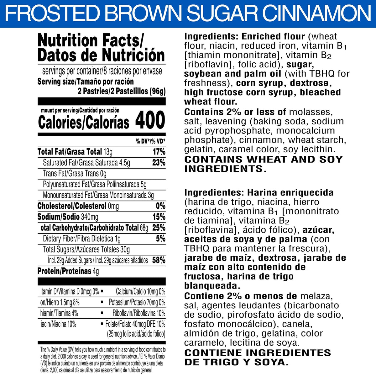 Pop-Tarts Frosted Brown Sugar Cinnamon in the toaster ready to warm.