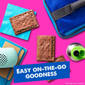 Pop-Tarts Frosted Chocolate Fudge gift pack displayed in care baskets.