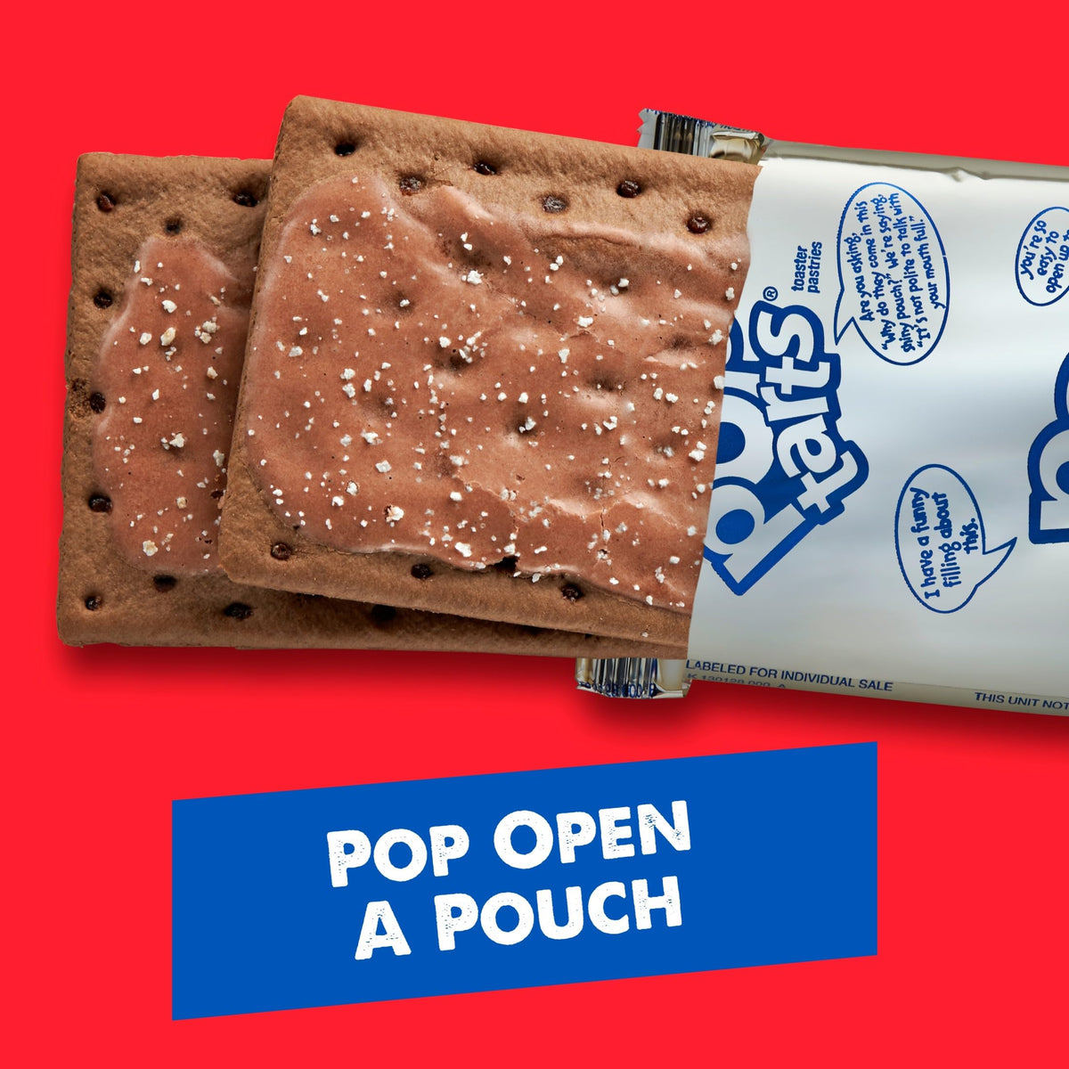 Pop-Tarts Frosted Chocolate Fudge lunchbox-friendly pastry for kids and adults.