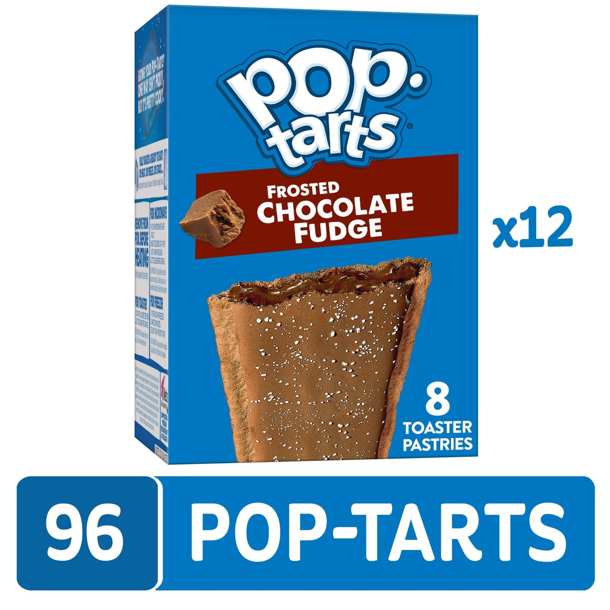 Pop-Tarts Frosted Chocolate Fudge microwaved pastry for a fast snack option.