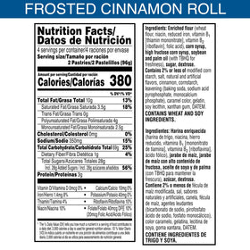 Pop-Tarts Frosted Cinnamon Roll in lunchbox, a sweet school-day snack.