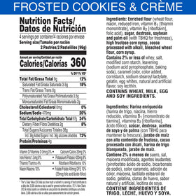 Pop-Tarts Frosted Cookies and Creme toasted pastries with warm texture for breakfast