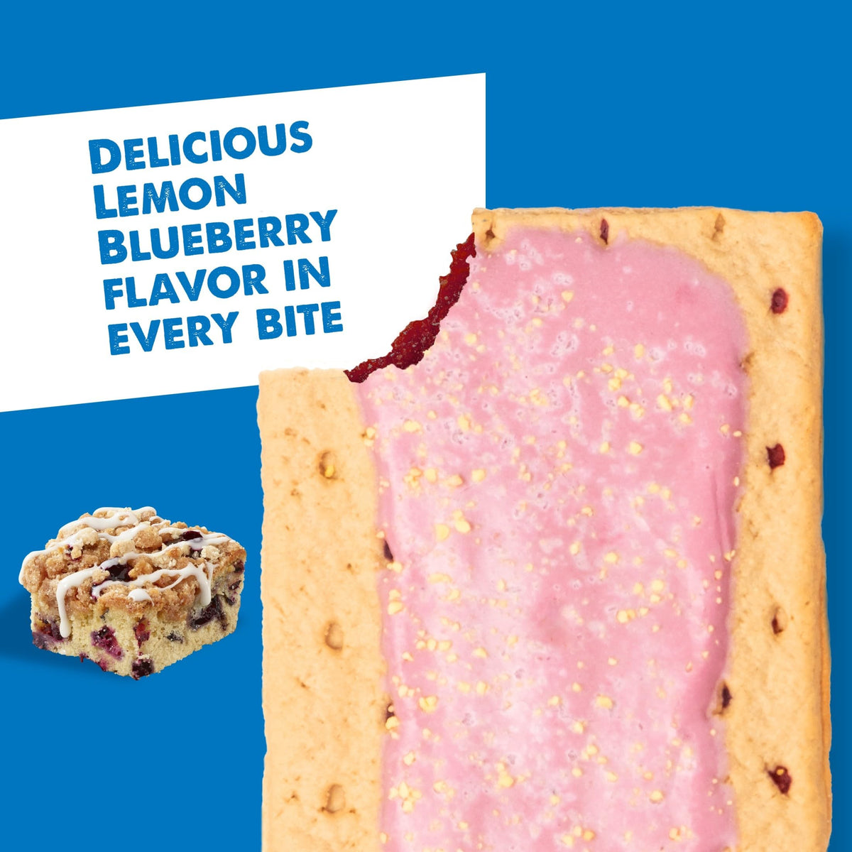 Pop-Tarts Frosted Lemon Blueberry Crumble lunchbox snack—kid-approved energy on the go.