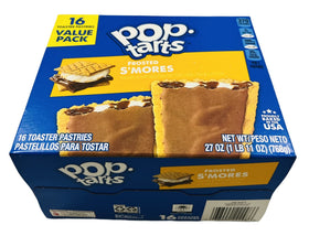 Pop-Tarts Frosted S'mores box shows a convenient 16-count pack for easy sharing.