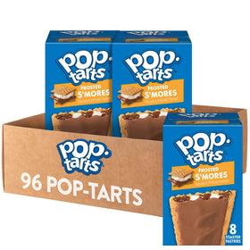 Pop-Tarts Frosted S'mores value-pack display for quick breakfasts