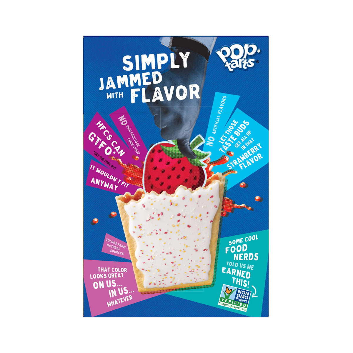 Gift-ready Harvest Strawberry Pop-Tarts in a care-package friendly box