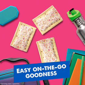 Kids enjoy Harvest Strawberry Pop-Tarts as a quick after-school snack