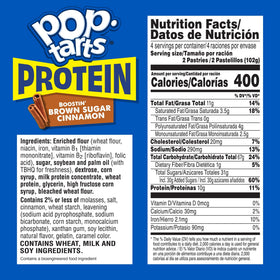 Pop-Tarts Protein Boostin' Brown Sugar Cinnamon filling close-up shows gooey center.