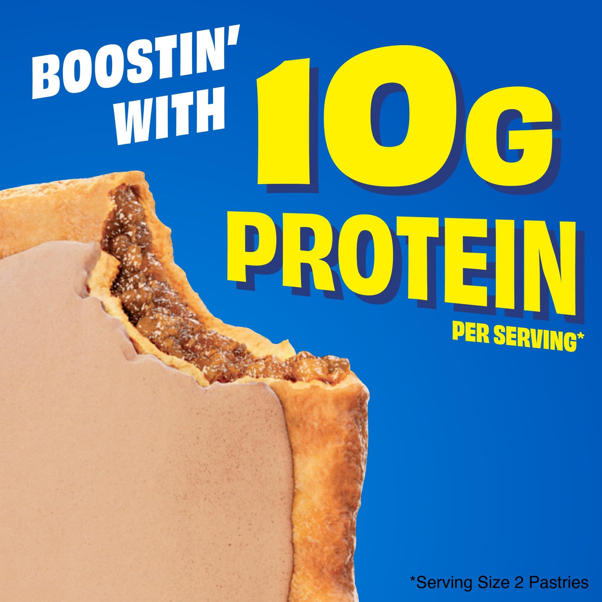 Pop-Tarts Protein Boostin' Brown Sugar Cinnamon on-the-go serving from pouch.